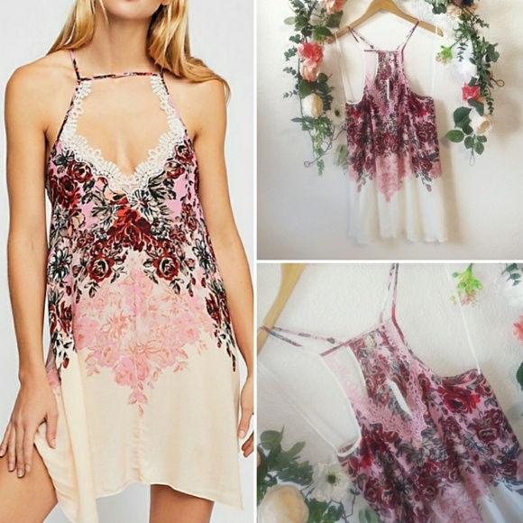 Free People Dresses & Skirts - Free People Floral Haze Printed Mini Slip